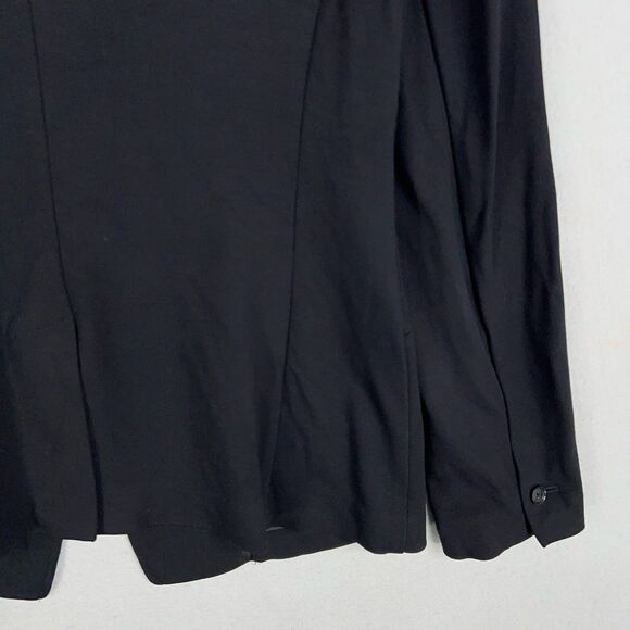 Banana Republic Blazer Womens 10 Black Travel Jacket Career Office Work Minimal - Picture 9 of 15